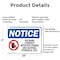 Signmission No Bare Contact With Rte Foods, 10 in W x Rectangle, Aluminum OS-2PACK-NS-A-710-L-14389 - alternate 7